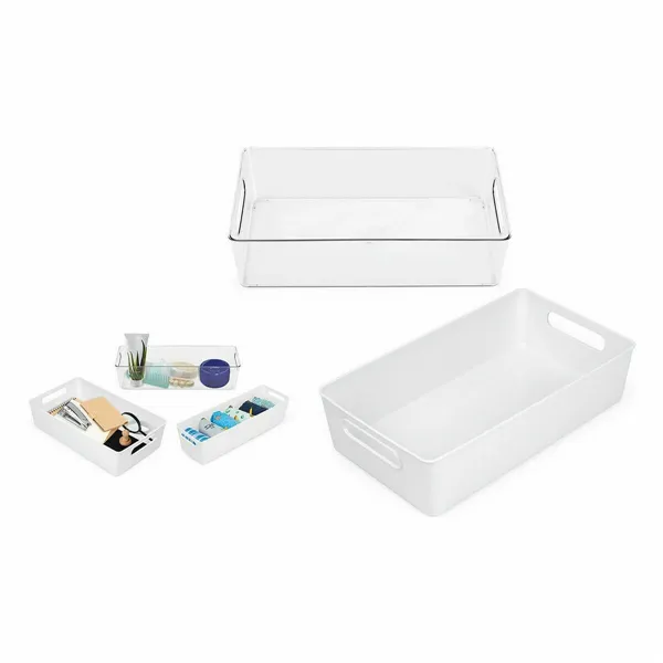 Multi-purpose basket Confortime White 38 x 22 x 9,5 cm