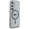 Karl Lagerfeld Button Karl Head Printed Logo MagSafe - Case for Samsung Galaxy S25 (Black)