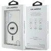 Karl Lagerfeld Button Karl Head Printed Logo MagSafe - Case for Samsung Galaxy S25 (Black)