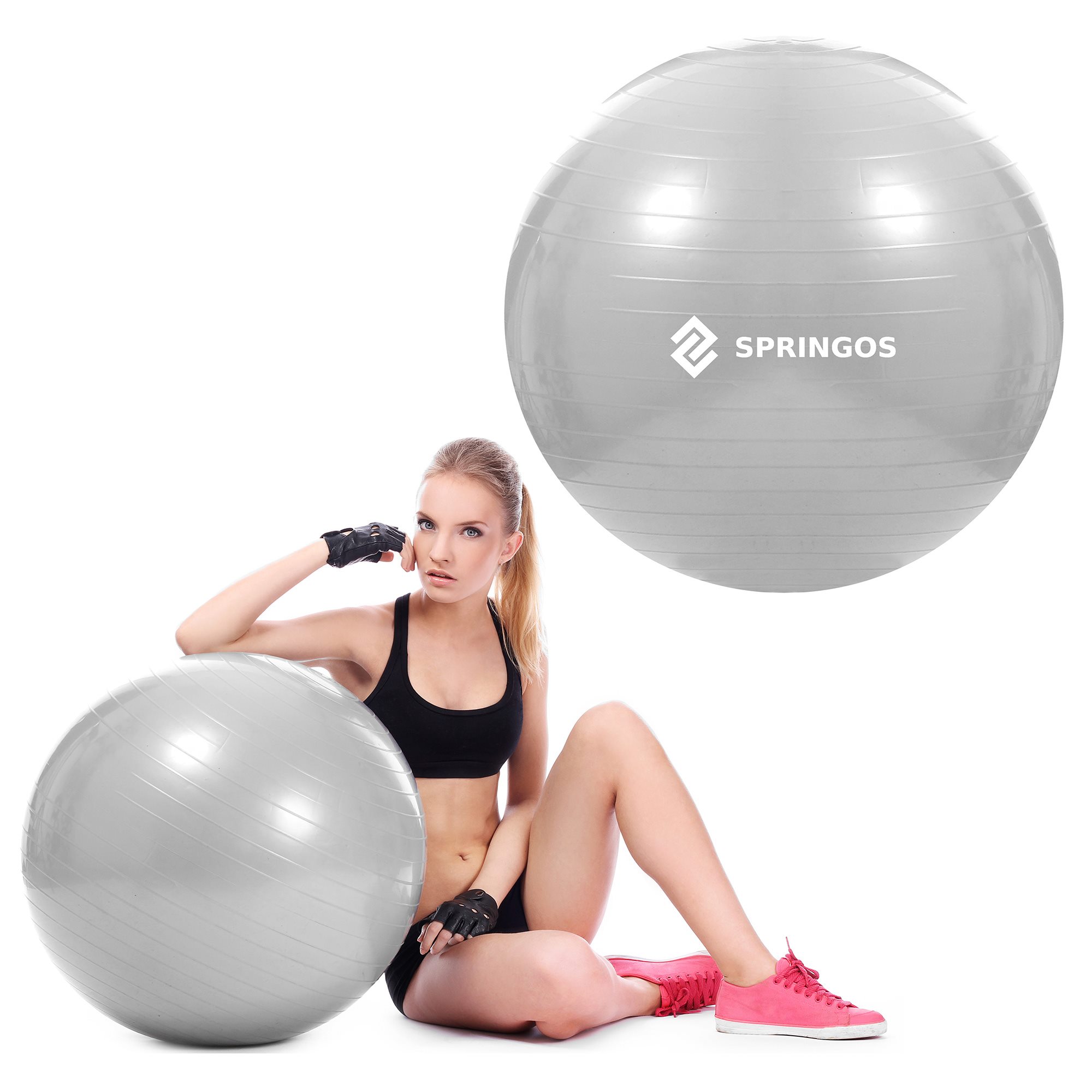 Kuntopallo pumpulla Springos FB0008 75cm | Osta verkosta — Megaluks