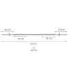 Fitneso svarmenų strypas Springos FA1048 150 cm | Pirkti internetu — Megaluks