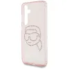 Karl Lagerfeld Rhinestones Karl Head Logo - Case for Samsung Galaxy S25 (Pink)