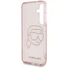 Karl Lagerfeld Rhinestones Karl Head Logo - Case for Samsung Galaxy S25 (Pink)