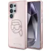 Karl Lagerfeld Rhinestones Karl Head Logo - Case for Samsung Galaxy S25 Ultra (Pink)