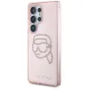 Karl Lagerfeld Rhinestones Karl Head Logo - Case for Samsung Galaxy S25 Ultra (Pink)