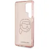 Karl Lagerfeld Rhinestones Karl Head Logo - Case for Samsung Galaxy S25 Ultra (Pink)