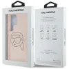Karl Lagerfeld Rhinestones Karl Head Logo - Case for Samsung Galaxy S25 Ultra (Pink)
