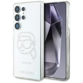 Karl Lagerfeld Rhinestones Karl Head Logo - Case for Samsung Galaxy S25 Ultra (Transparent)