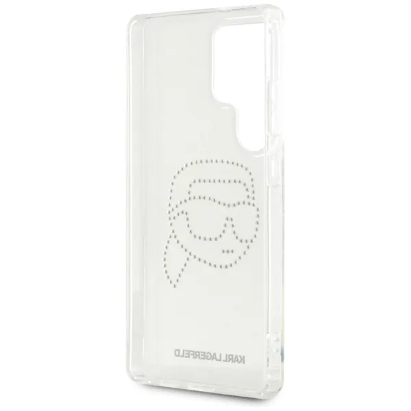 Karl Lagerfeld Rhinestones Karl Head Logo - Case for Samsung Galaxy S25 Ultra (Transparent)