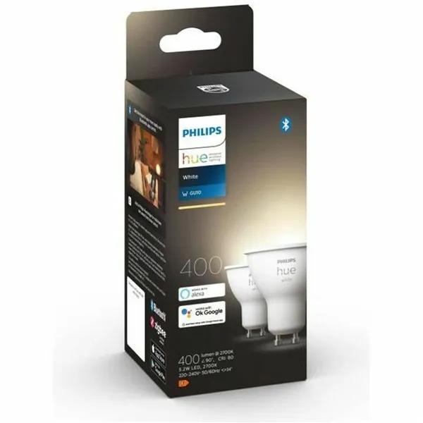 Smart Light bulb Philips 8719514340145 White F GU10 400 lm (2700k) (2 Units)