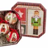 Christmas Baubles Multicolour Paper Polyfoam Nutcracker 7,5 x 7,5 x 7,5 cm (5 Units)