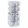 Christmas Baubles Silver Plastic 6 x 6 x 6 cm (20 Units)