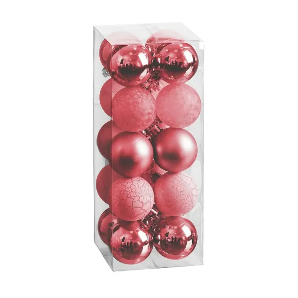 Christmas Baubles Red 5 x 5 x 5 cm (20 Units)