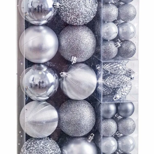 Christmas Baubles Silver (50 Units)