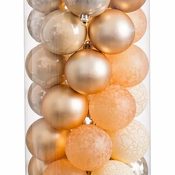 Christmas Baubles Golden 6 x 6 x 6 cm (40 Units)