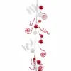 Christmas garland White Red Plastic Foam 125 cm