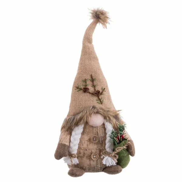 Christmas bauble Beige Sand Fabric Girl 18 x 9 x 38 cm