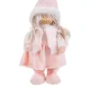 Christmas bauble Pink Metal Polyresin Polyfoam Fabric Girl 19 x 10 x 51 cm