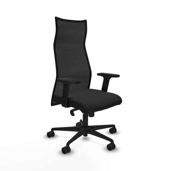 Biroja krēsls Piqueras y Crespo B2D036N Melns