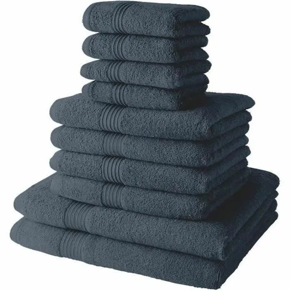 Towel set TODAY Azul Océano 10 Units