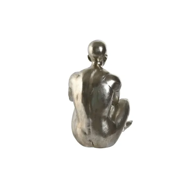 Decorative Figure Home ESPRIT Golden Silver 19 x 13,5 x 22 cm (2 Units)