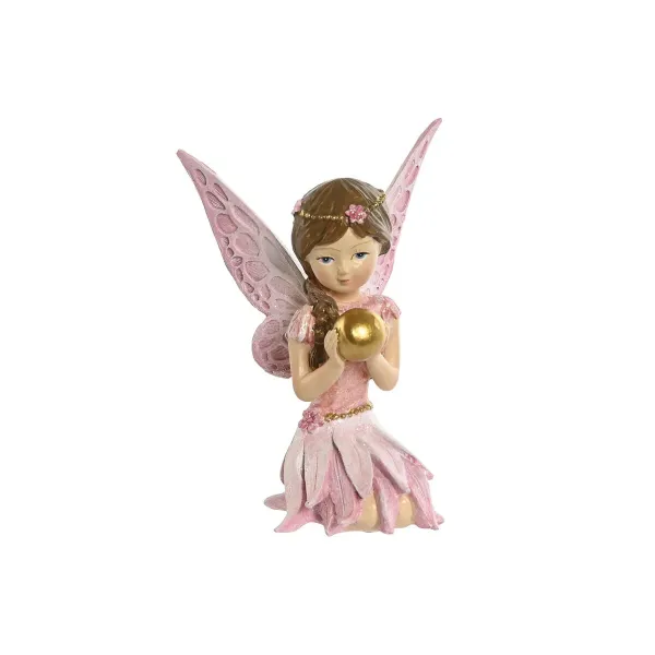 Decorative Figure Home ESPRIT Pink Fairy 7,5 x 6,5 x 11 cm