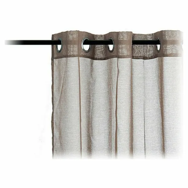 Curtains 140 x 260 cm Brown (6 Units)