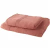 Towels Set TODAY 2 Units Terracotta 100% cotton