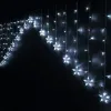 LED Curtain Lights White Stars