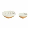 Basket set Andrea House ms73144 synthetic rattan Ø 29 x 9 cm 2 Pieces