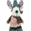 Christmas bauble Green Multicolour Sand Fabric Reindeer 12 x 5 x 42 cm