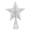 Christmas star Silver Metal 20 x 6 x 28 cm