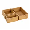 Storage boxes Andrea House ax73022 30 x 23 x 7 cm (3 Pieces)