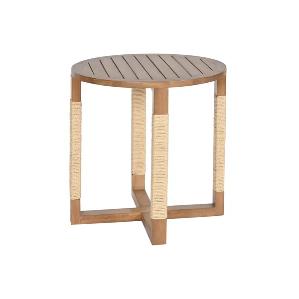 Side table Home ESPRIT Natural Fir MDF Wood 48 x 48 x 50,5 cm