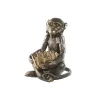 Decorative Figure Home ESPRIT Golden Dark brown Monkey 40 x 37 x 50 cm