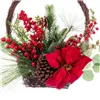 Christmas bauble Red Multicolour Rattan Plastic Pineapples Basket 43,18 cm