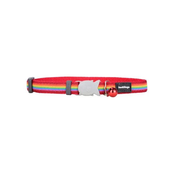 Dog collar Red Dingo STYLE RAINBOW 15 mm x 24-36 cm