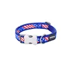 Dog collar Red Dingo STYLE US FLAG 41-63 cm