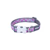 Dog collar Red Dingo STYLE HOT PINK ON COOL GREY 15 mm x 24-36 cm Grey