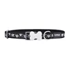 Dog collar Red Dingo STYLE DIAMOND 15 mm x 24-36 cm Black