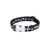 Dog collar Red Dingo STYLE DIAMOND 15 mm x 24-36 cm Black