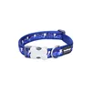 Dog collar Red Dingo STYLE LIGHTNING Navy Blue