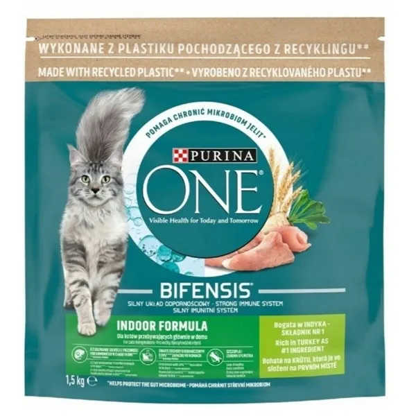 Cat food Purina One Bifensis Indoor Formula Turkey 1,5 Kg