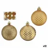 Set of Christmas balls Ø 6 cm Golden PVC (12 Units)