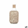 Bottle Transparent Natural 18 x 38 cm Decorative (4 Units)