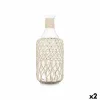 Bottle White Transparent 19 x 48 cm Decorative (2 Units)