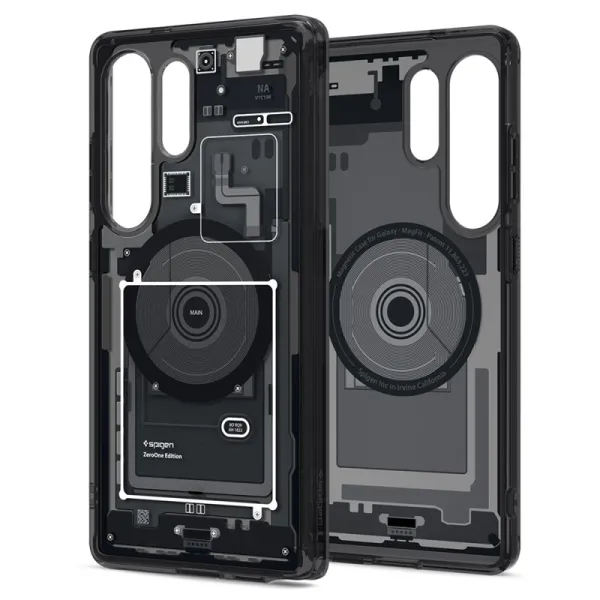 Spigen Ultra Hybrid Mag MagSafe - Case for Samsung Galaxy S25 Ultra (Zero One Black)