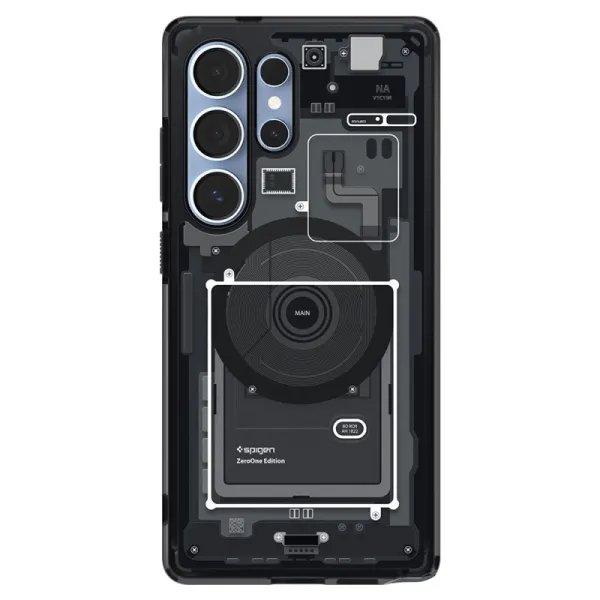 Spigen Ultra Hybrid Mag MagSafe - Case for Samsung Galaxy S25 Ultra (Zero One Black)
