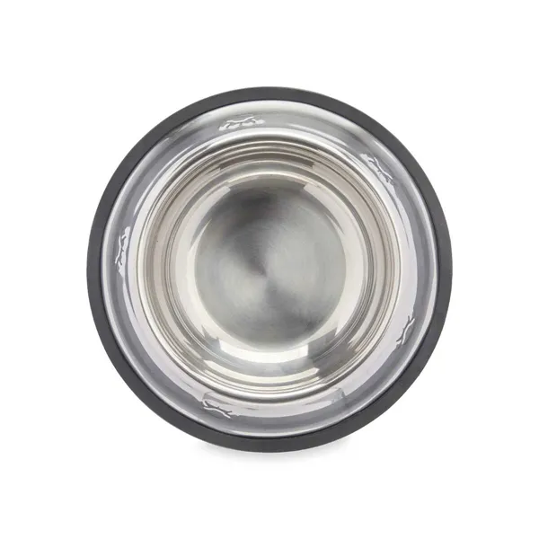 Dog Feeder Silver Grey Rubber Metal 22 x 6 x 22 cm (12 Units)