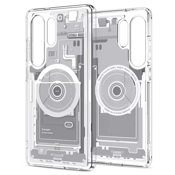 Spigen Ultra Hybrid Mag MagSafe - Case for Samsung Galaxy S25 Ultra (Zero One White)